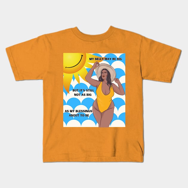 BELLA BELLY Kids T-Shirt by BIBLICAL TEA